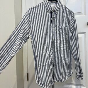 Formal White and Blue Shirt